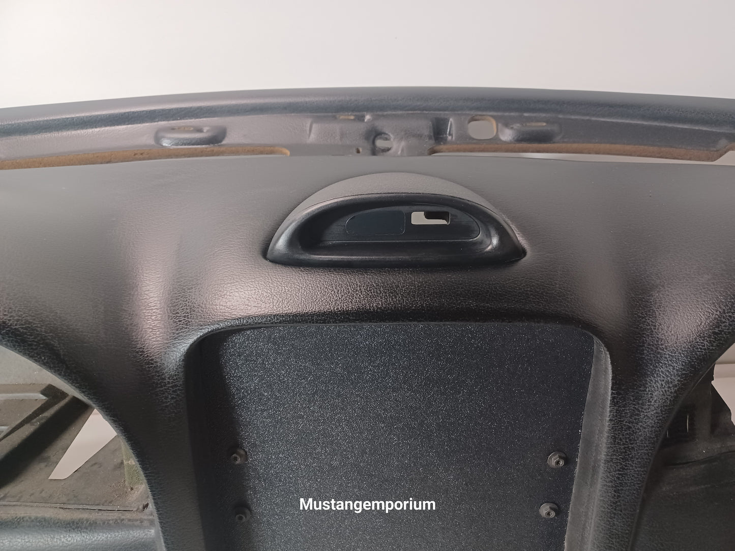 Dash Clock Delete Panel, 94-97 Ford Mustang SN-95 V6 GT Cobra, BLK ABS W/WO Magnet