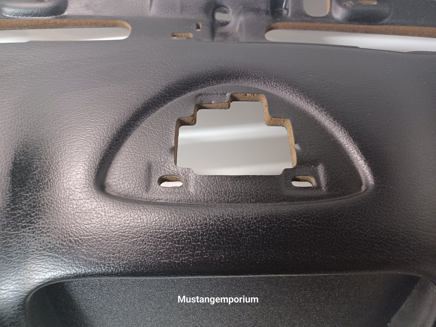 Dash Clock Delete Panel, 94-97 Ford Mustang SN-95 V6 GT Cobra, BLK ABS W/WO Magnet