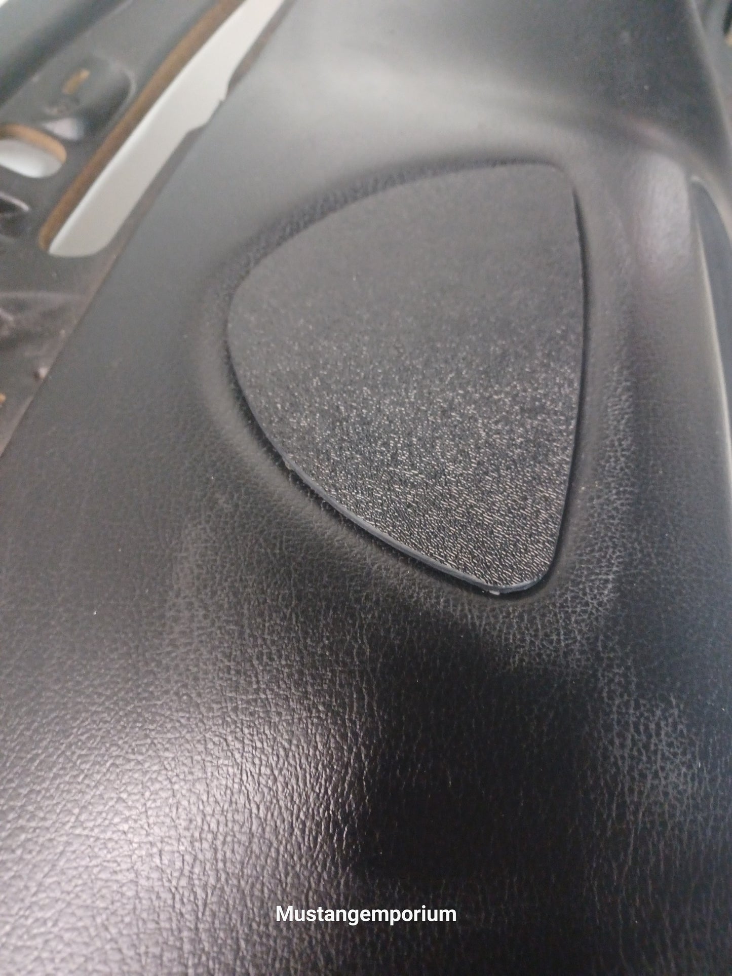 Dash Clock Delete Panel, 94-97 Ford Mustang SN-95 V6 GT Cobra, BLK ABS W/WO Magnet